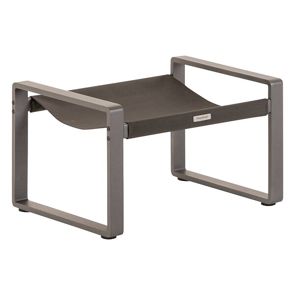HESPERIDE - Fauteuil relax de jardin "Lambinio" graphite en aluminium en acier traité en epoxy - large