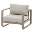 HESPERIDE - Fauteuil de salon de jardin "Domilly" café aluminium et oléfine - vignette