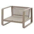 HESPERIDE - Fauteuil de salon de jardin "Domilly" café aluminium et oléfine - vignette