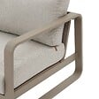 HESPERIDE - Fauteuil de salon de jardin "Domilly" café aluminium et oléfine - vignette