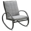 HESPERIDE - Fauteuil à bascule "Nevada" graphite en acier traité époxy - vignette