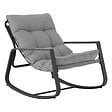 HESPERIDE - Fauteuil à bascule de jardin "Felinio" gris - vignette