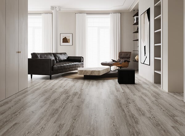 HOMELIKE - Lame PVC ADH Gris cérusé - large