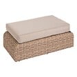HESPERIDE - Pouf de jardin "Mooréa" savana en aluminium traité époxy et résine tressée - vignette