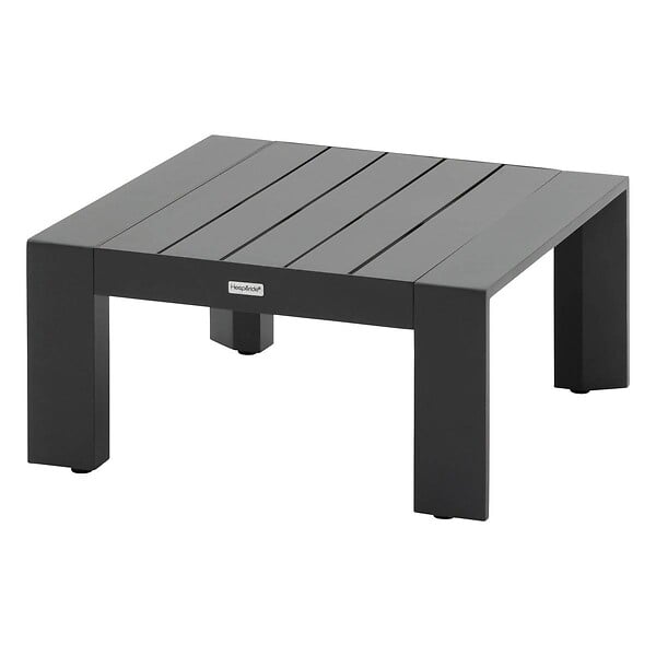 HESPERIDE - Pouf de jardin "Évasion" graphite aluminium et oléfine - large