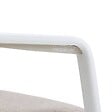 HESPERIDE - Fauteuil de jardin empilable "Diese" badiane & blanc en aluminium traité époxy - vignette