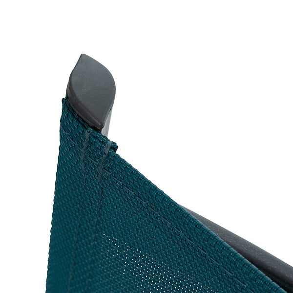 HESPERIDE - Fauteuil de jardin empilable "Axant" bleu canard & graphite en aluminium traité époxy - large