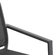 HESPERIDE - Fauteuil de jardin empilable "Essentia" anthracite & graphite en aluminium traité en epoxy - vignette