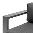 HESPERIDE - Canapé de jardin "Allure" 2 places graphite & gris zebrano en aluminium traité époxy - vignette