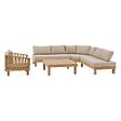 HESPERIDE - Salon de jardin "Xenia" 6 places en polyester et acacia - vignette