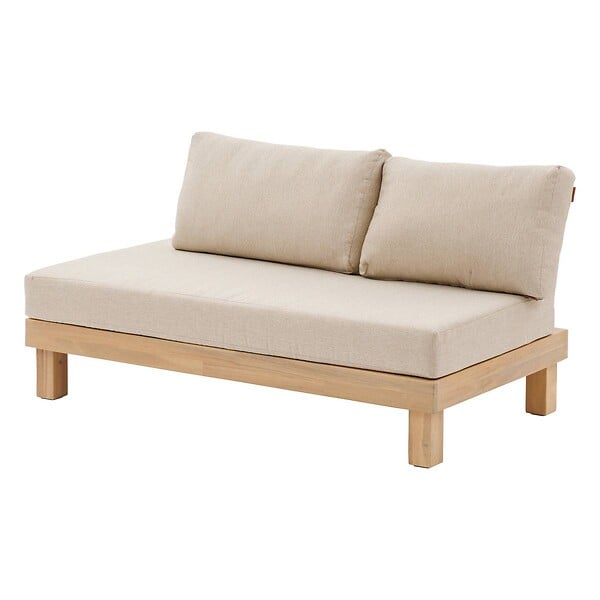 HESPERIDE - Salon de jardin "Xenia" 6 places en polyester et acacia - large