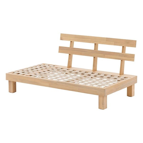 HESPERIDE - Salon de jardin "Xenia" 6 places en polyester et acacia - large
