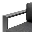 HESPERIDE - Canapé de jardin "Allure" 3 places graphite & gris zebrano en aluminium traité époxy - vignette