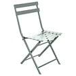 HESPERIDE - Chaise de jardin pliante "Greensboro" vert olive en acier traité époxy - vignette