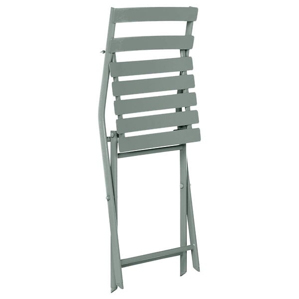 HESPERIDE - Chaise de jardin pliante "Greensboro" vert olive en acier traité époxy - large