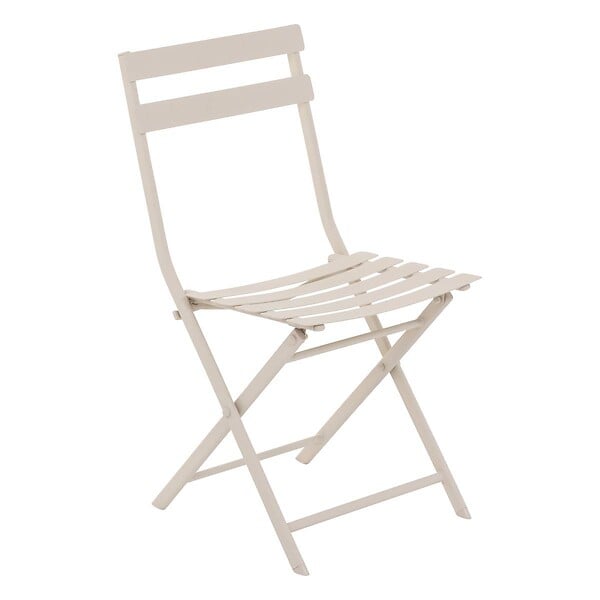 HESPERIDE - Chaise pliante "Greensboro" argile en acier traité en epoxy - large