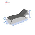 HESPERIDE - Transat "Bonao" anthracite & graphite en aluminum traité en epoxy - vignette