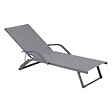 HESPERIDE - Transat "Bayamo" ardoise & graphite en aluminium traité époxy - vignette