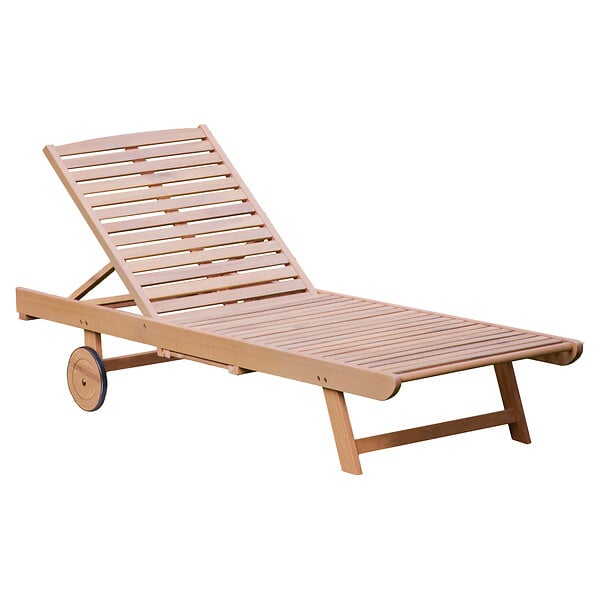 HAPPY GARDEN - Bain de soleil pliant en acacia KANAWA - large