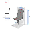 HESPERIDE - Chaise de jardin empilable "Axant" lin & blanc en aluminium traité époxy - vignette