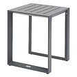 HESPERIDE - Table d'appoint carrée "Allure" graphite 44 x 44 x 55cm en aluminium - vignette
