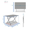 HESPERIDE - Table de jardin rectangle Greensboro 110 x 70 cm Groseille - Hespéride - vignette