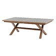 HESPERIDE - Table de jardin extensible "Axiome" graphite & honey 10 places en aluminium - vignette