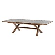 HESPERIDE - Table de jardin extensible "Axiome" graphite & honey 10 places en aluminium - vignette