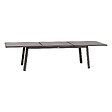 HESPERIDE - Table de jardin extensible "Pavane" seigle & praline 12 places en aluminium traité époxy - vignette