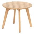 HESPERIDE - Table d''appoint de jardin ronde "Olvinia" acacia 46x35 cm - vignette