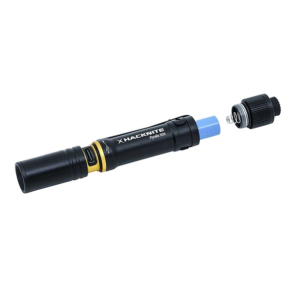 HACKNITE - Lampe de poche LED stylo hybride rechargeable et piles - PYRALIS 50H Hacknite - large