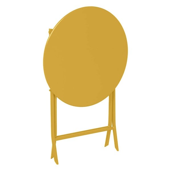 HESPERIDE - Table de jardin ronde Greensboro Ø 60 cm Moutarde - Hespéride - large
