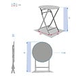 HESPERIDE - Table de jardin ronde Greensboro Ø 60 cm Moutarde - Hespéride - vignette