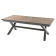 HESPERIDE - Table de jardin extensible "Axiome" effet bois honey & praline 10 places en aluminium traité époxy - vignette