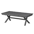 HESPERIDE - Table de jardin extensible "Axiome" ardoise granitée 12 places en aluminium traité époxy - vignette