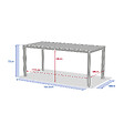 HESPERIDE - Table de jardin rectangulaire alu Evasion 6 places effet bois honey et graphite - Hespéride - vignette