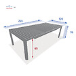 HESPERIDE - Table de jardin extensible "Paradize" acacia 12 places - vignette