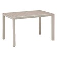 HESPERIDE - Table de jardin "Évasion" effet bois lin & argile 4 places lates en aluminium - vignette