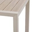 HESPERIDE - Table de jardin "Évasion" effet bois lin & argile 6 places lates en aluminium - vignette