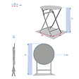 HESPERIDE - Table de jardin ronde Greensboro Ø 60 cm Tonka - Hespéride - vignette