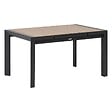 HESPERIDE - Table de jardin extensible "Évasion" effet bois honey & graphite 8 places lates en aluminium - vignette