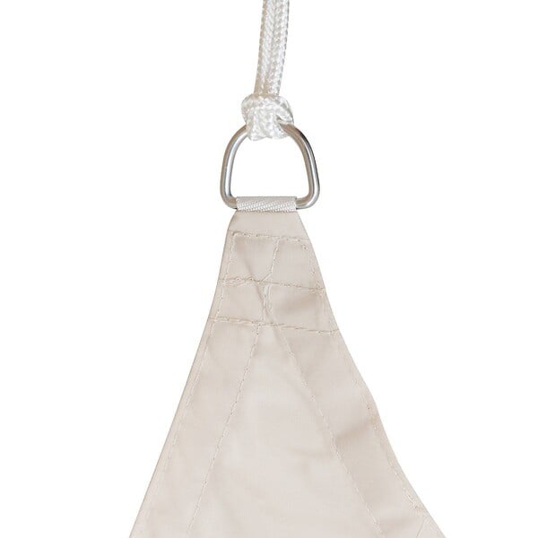 HESPERIDE - Voile d'ombrage triangulaire "Curacao" blé 4 x 4 x 4m en polyester - large