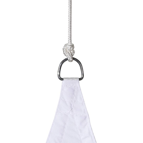 HESPERIDE - Voile d'ombrage triangulaire "Curacao" blanc 3x3x3m en polyester - large