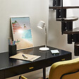 COREP - Lampe de bureau ABS blanc Corep SAFFAR H40.50cm - vignette