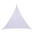 HESPERIDE - Voile d'ombrage triangulaire "Curacao" blanc 5x5x5m en polyester - vignette
