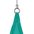 HESPERIDE - Voile d'ombrage triangulaire "Curacao" émeraude 2x2x2m en polyester - vignette