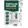 EASY CLOTURE - Portillon grillagé maille 100x50 - Largeur 1m00 - Square Gate - vignette