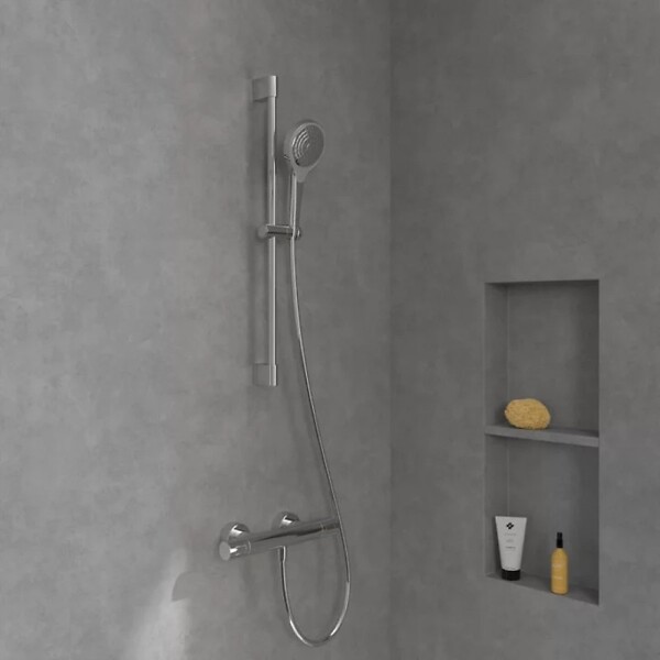 VILLEROY ET BOCH - Mitigeur douche thermostatique  Universal rond Chrome - large