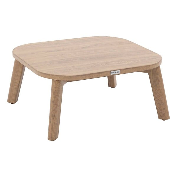 HESPERIDE - Table basse de jardin rectangulaire "Manissa" effet bois 60 x 55cm en aluminium - large