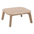 HESPERIDE - Table basse de jardin rectangulaire "Manissa" effet bois 60 x 55cm en aluminium - vignette